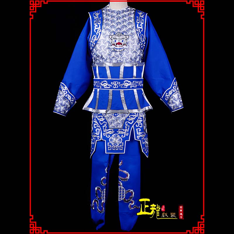 阿鲁科尔沁旗武生戏服云肩侉子男兵衣